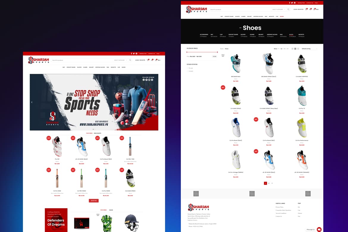 detail sharjahsports website